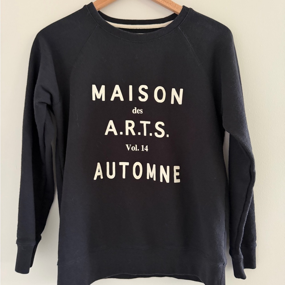 Madewell Black and Cream Women’s Sweatshirt Maison drs ARTS Size Smalll
